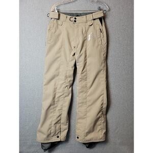 Foursquare Convertible System6K Beige Nylon Snowboard Ski Pants Women's Small